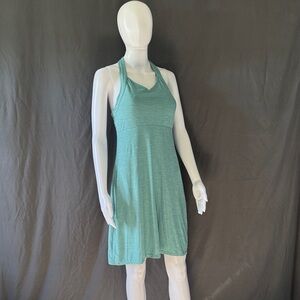Kyodan Aqua Halter Mini Dress